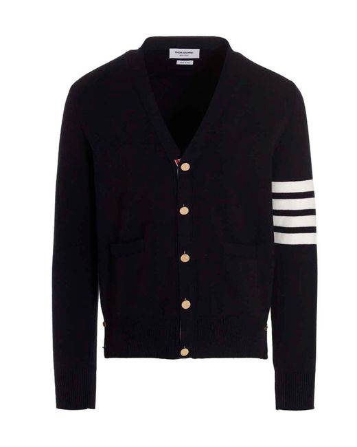 Thom Browne "4 Bar" Strickjacke in Blue für Herren