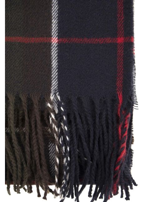 Barbour Black Stanway Tartan Scarf