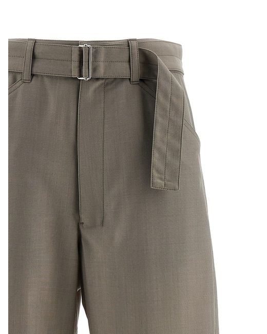 Lemaire Gray "Curved Tailored Pants"