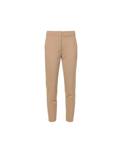 Max Mara Pegno Slim Broek in het Natural