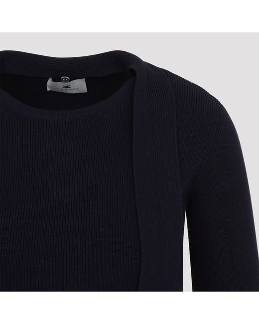 Elisabetta Franchi Black Knit Dress