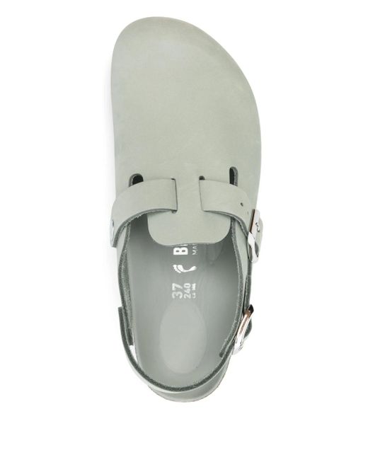 Birkenstock White Tokyo Pure Sage, Nubuck Leather