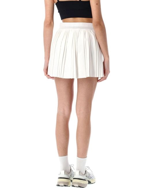 Nike White Dri-Fit Pleated Tennis Skirt