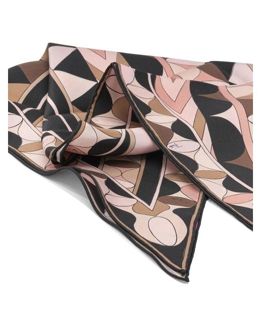 Emilio Pucci Metallic "Manuba" Triangle Scarf