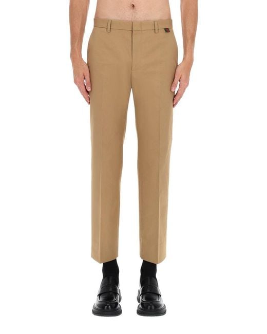 Gucci Natural Cotton Tailored Pants for men