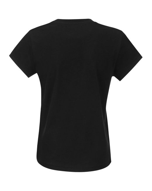 Polo Ralph Lauren Crewneck Katoenen T -shirt in het Black
