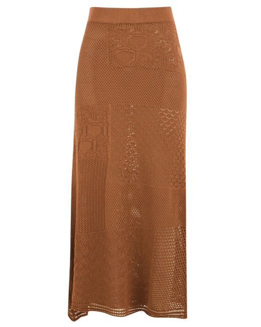 Jupes marron Akep en coloris Brown