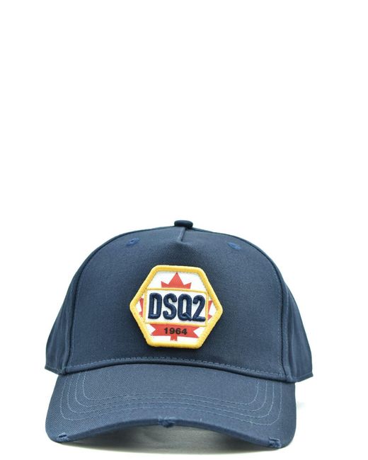 DSquared² Blue Logo Baseball Cap for men