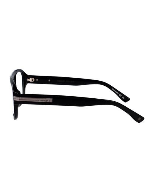 DSquared² Black Dark Ruthenium Acetate Glasses