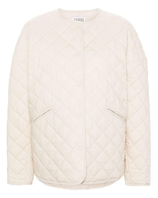 Totême  Natural Quilted Organic Cotton Jacket