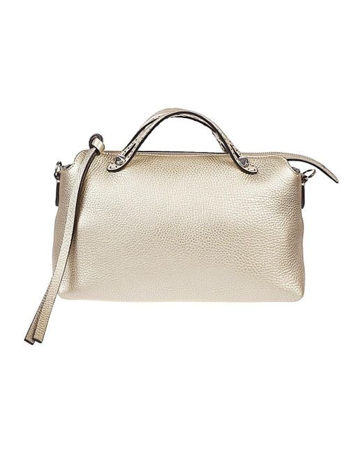 Fendi White By The Way Medium Soft Leather Handbag