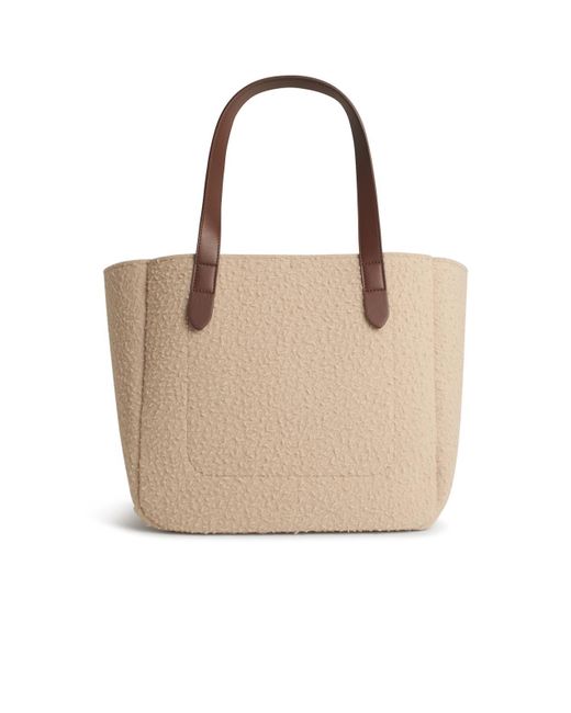J.W. Anderson Natural Jw Anderson Belt Tote Boiled Wool Shoulder Bag