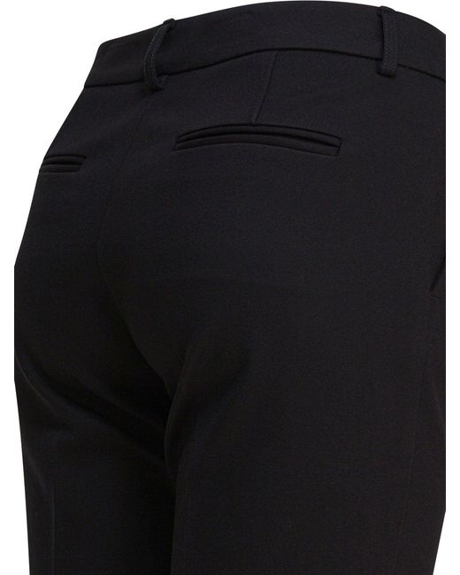 Semler Black Viscose Pants Trousers