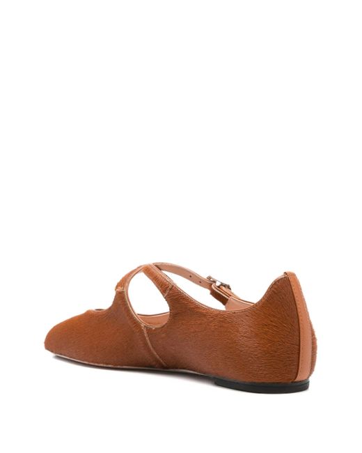 Bally Ballerina's Met Gespsluiting in het Brown