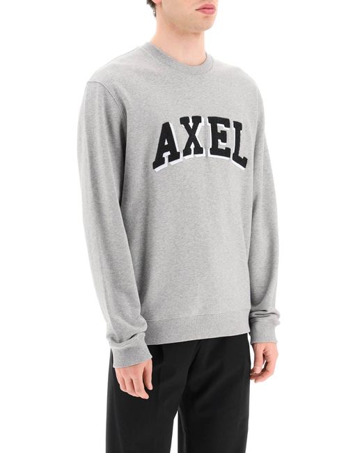 Axel Arigato Logo Patch Sweatshirt in het Gray voor heren