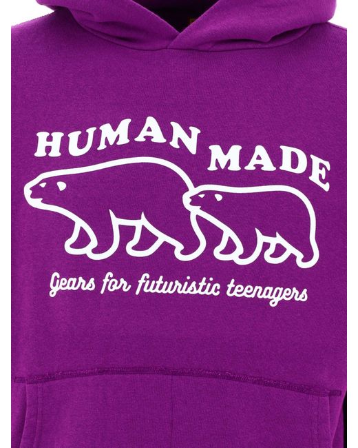 Human Made Mens Gemaakt "tsuriami" Hoodie in het Purple voor heren