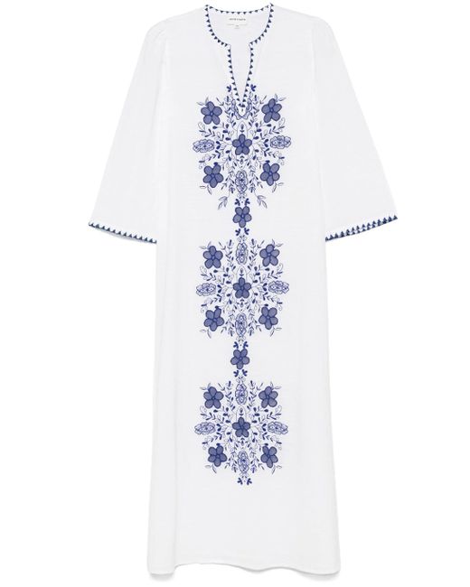 Antik Batik White Vahani Long Dre Clothing