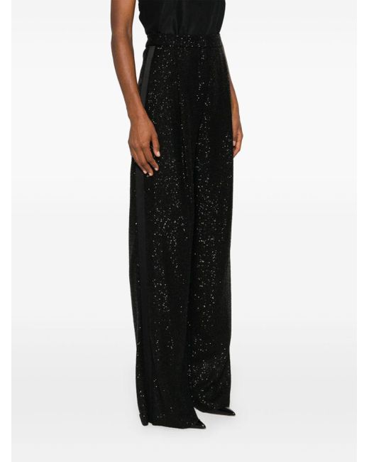Max Mara Black Wool Blend Trousers