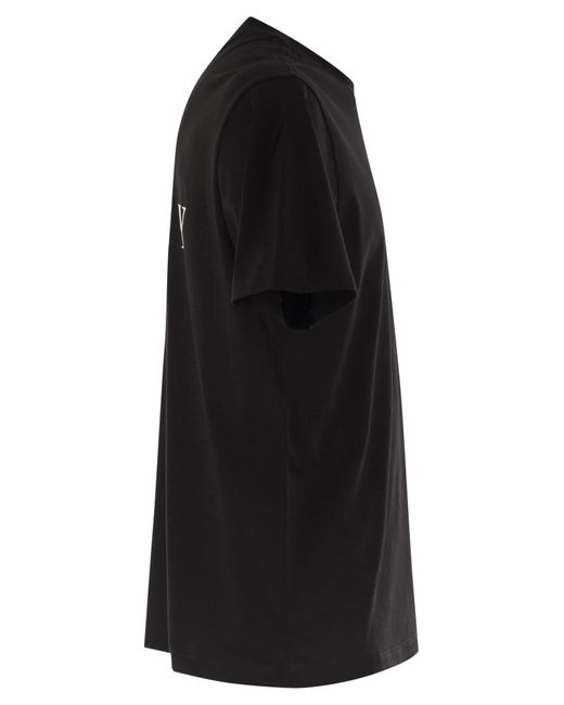 C P Company T -Shirt mit Logo -Druck auf Brust und Rücken in Black für Herren