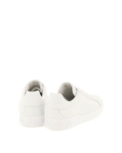 Dolce & Gabbana Schuhe Sneaker low PORTOFINO Nappaleder in White für Herren