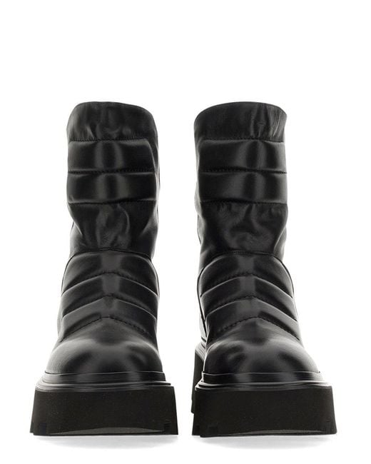 Elena Iachi Black Leather Boot