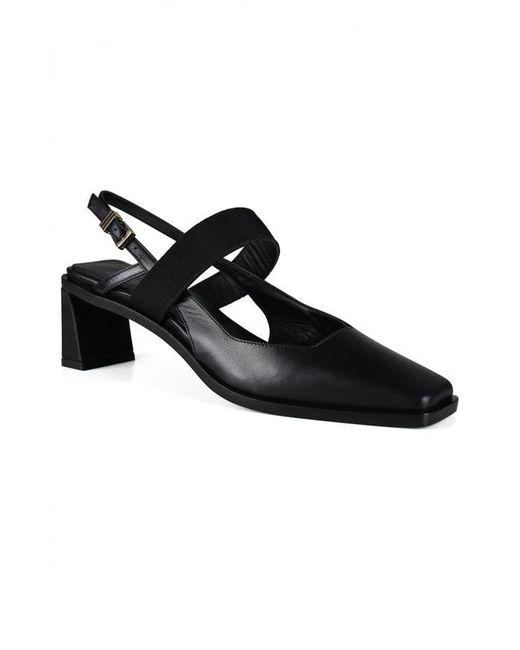 ANEST COLLECTIVE Black Kidskin Sandals