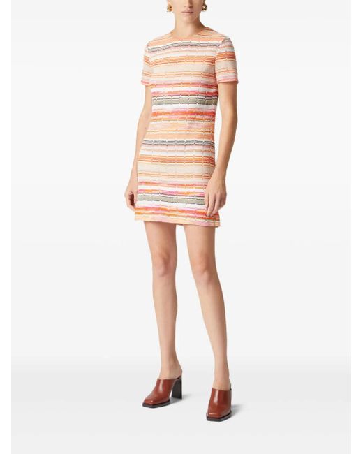 Missoni Pink Striped Minidress