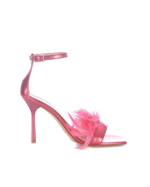 Liu Jo Pink Camelia Leather Sandals