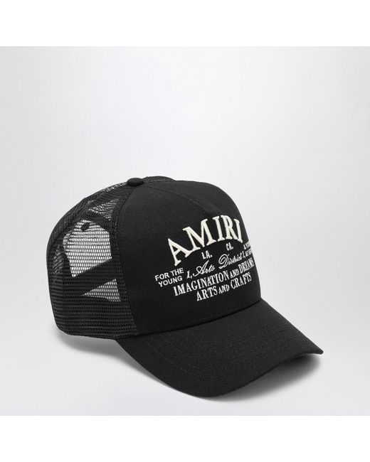 Amiri Black Mesh Baseball Cap for men