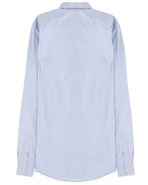 Paul Smith Blue Tailored Fit Shirt With Classic Collar for men