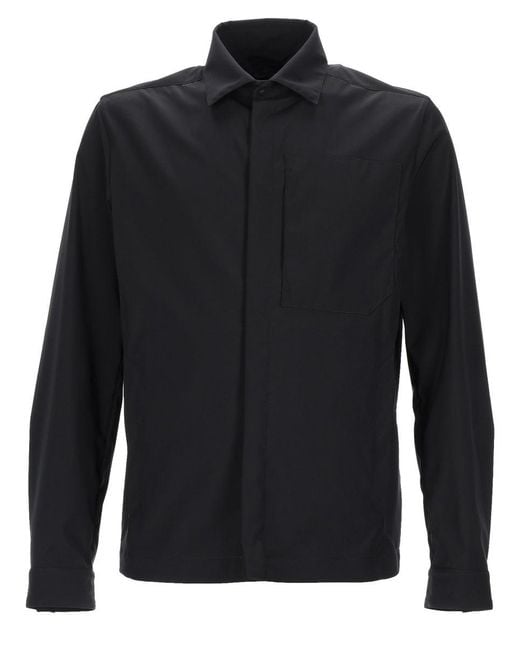 Herno Black Overshirt for men