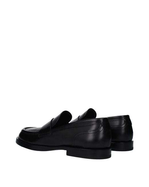 Dolce & Gabbana Black Dolce&Gabbana Mocassini Uomo Pelle Nero