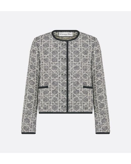 Dior Gray Dior "Macrocannage" Jacket