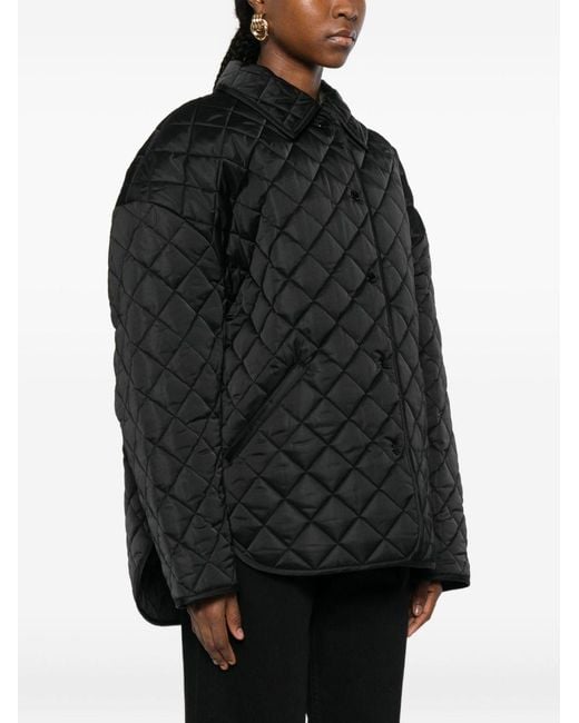 Totême Black Quilted Nylon Jacket