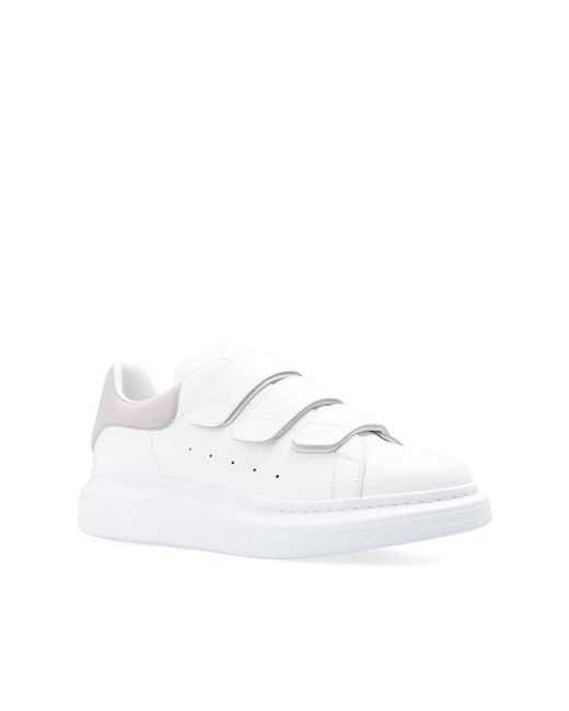 Alexander McQueen White Larry Velcro Strap Sneakers