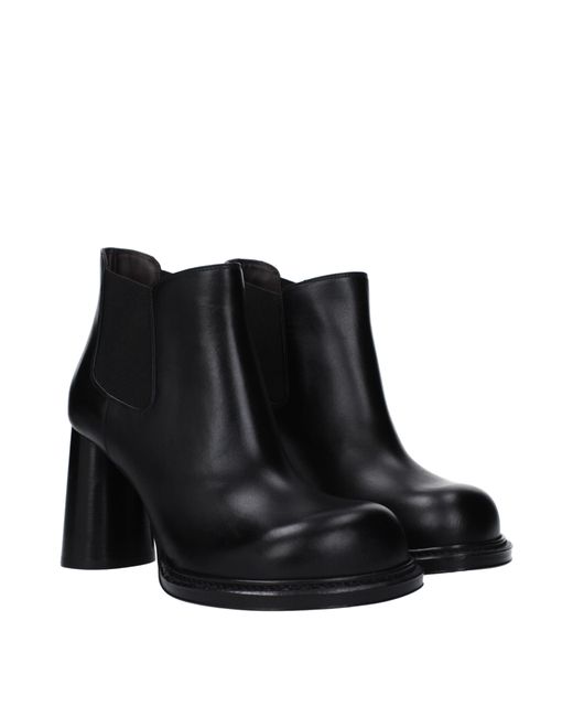 Bottega Veneta Black Stivaletti Donna Pelle Nero