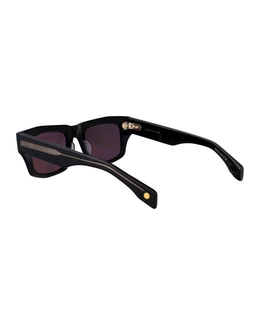 Dita Eyewear Black Squared Sunglasses Dts727 A 01 Blk