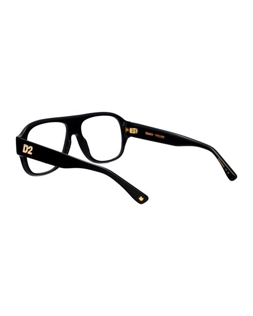 DSquared² Black Aviator Optical D2 0125 807 for men