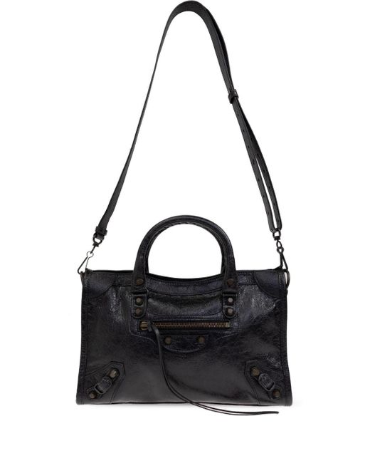 Balenciaga Black City Small Leather Handbag