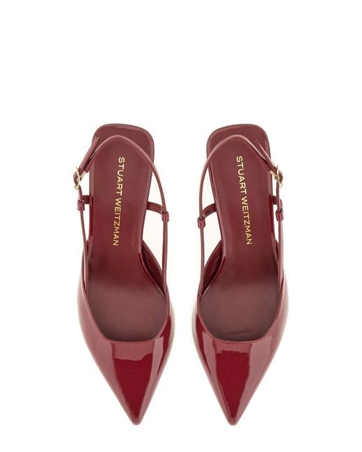 Stuart Weitzman Pink Leather Sandals For