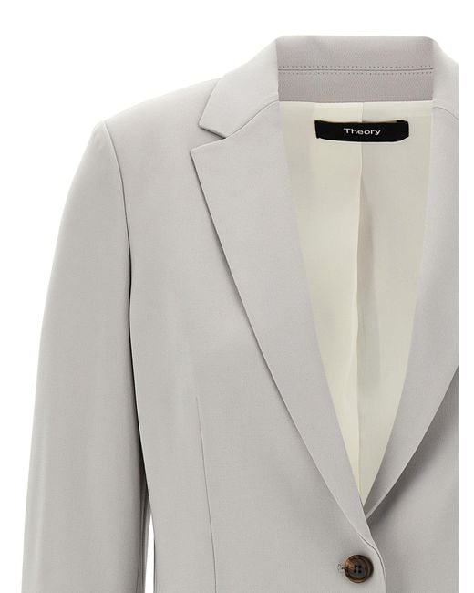 Theory Blazer 'nietje' in het Gray