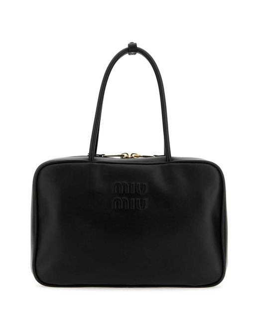 Miu Miu Black Leather Handbag