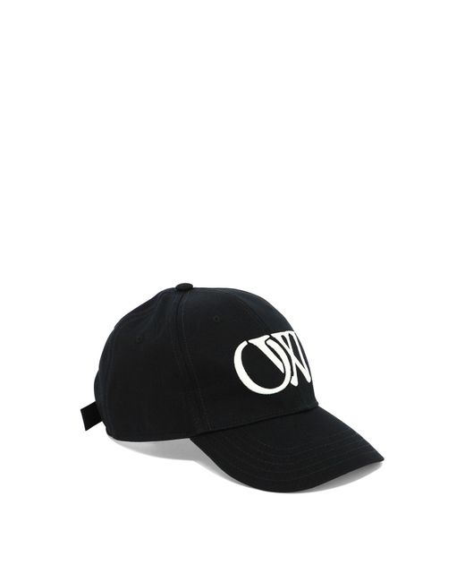Off-White c/o Virgil Abloh Uit Witte "multi -logo's" Cap in het Black