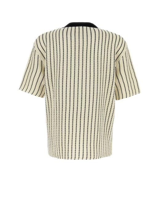 Jil Sander White Stripes T-Shirt for men