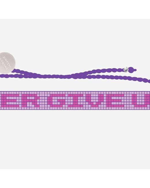 Sorbet Island Purple Glass Pearl Bracelet