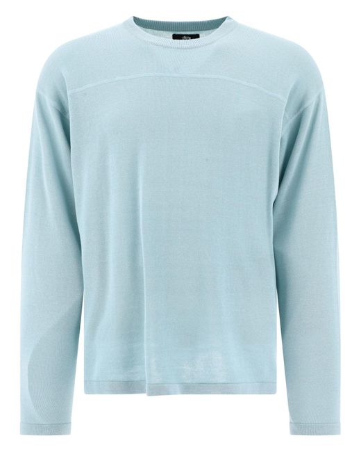 Stussy Blue "Football" Sweater for men