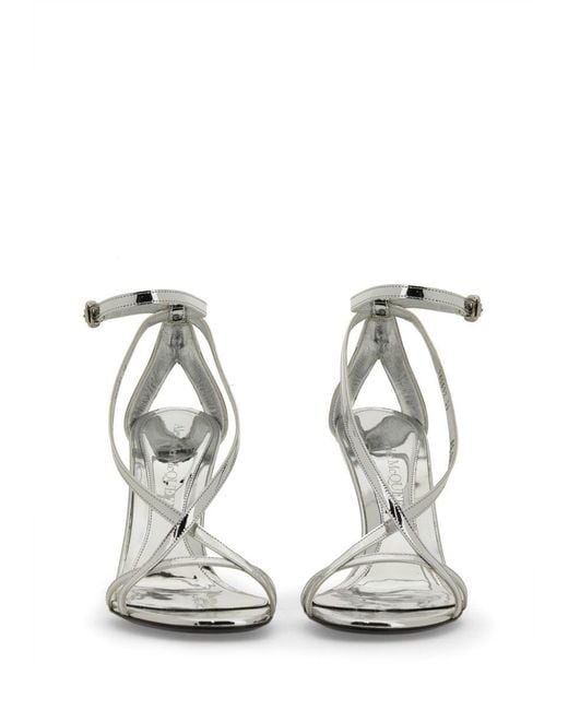 McQueen White Sandal "Armadillo"
