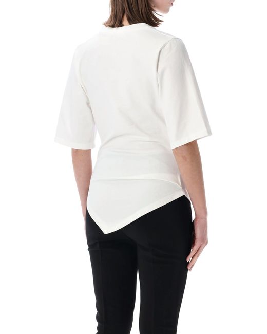 Rohe White Elegant Organic Cotton Mini T-Shirt For