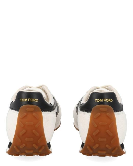 Tom Ford White Calf Leather Sneaker