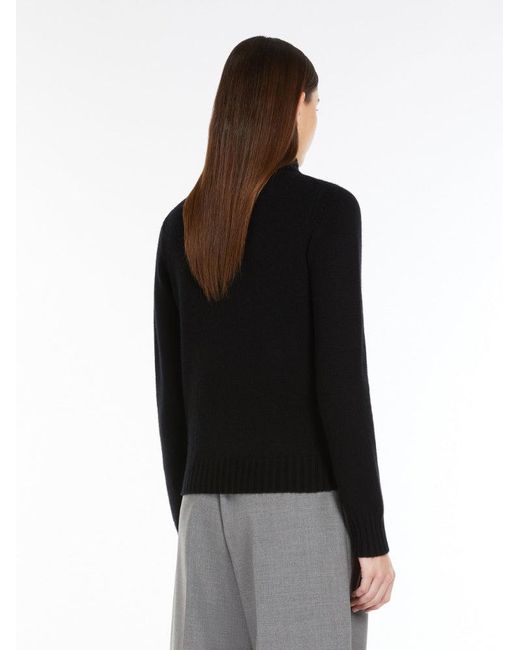 Max Mara Black Pullover schwarz